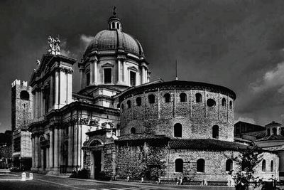 Low angle view of church against sky