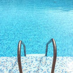 High angle view of swimming pool