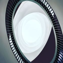 Low angle view of spiral staircase