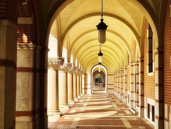 Empty corridor of building