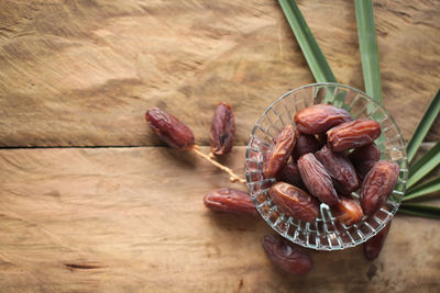 Close-up of food on table