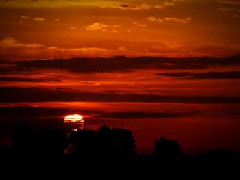 Scenic view of sunset sky