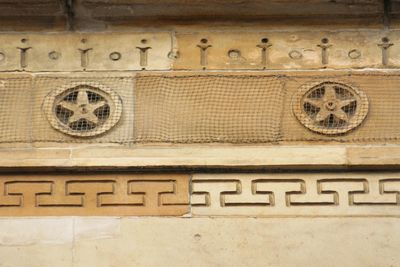 Close-up of telephone booth