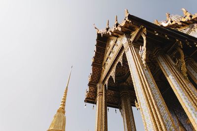 Low angle view of temple