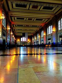 Interior of subway station