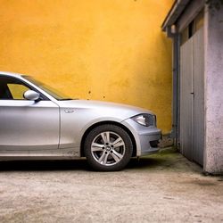 Train at parking lot