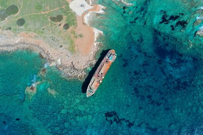 Coastal shipwreck in paphos cyprus edro 3 high view 