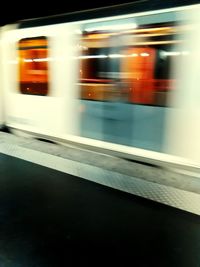 Train on railroad station platform