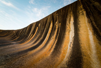 Panoramic view of desert against sky