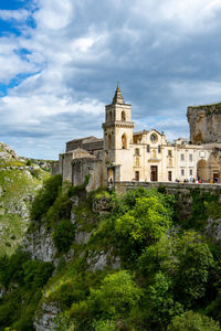 Low angle view of historic building against sky