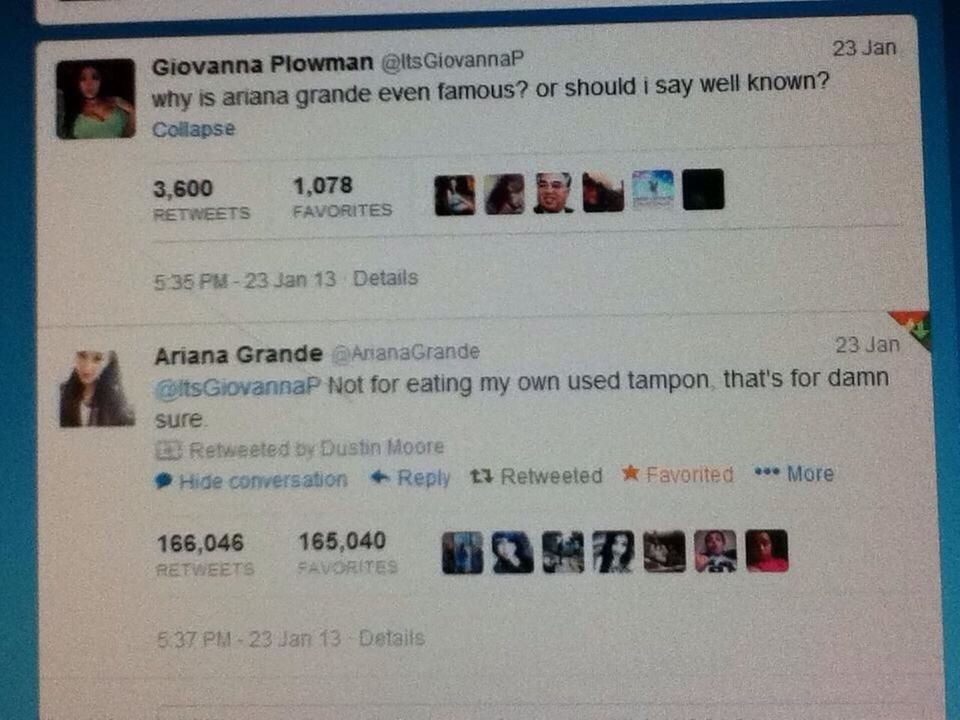 Omg ariana ilysm hahaha this is perf