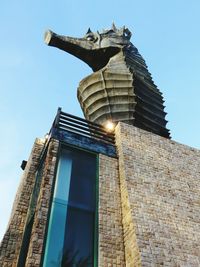 Low angle view of building against sky