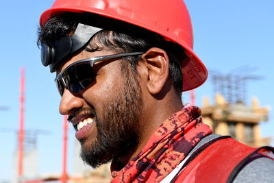 Portrait of man wearing sunglasses