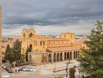 Low angle view of historic building against sky