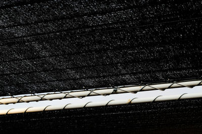 Close-up of snow against sky at night