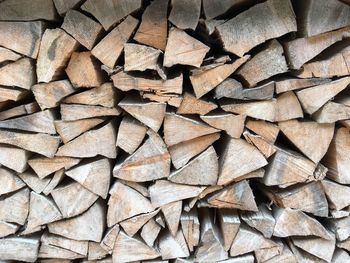 Full frame shot of logs