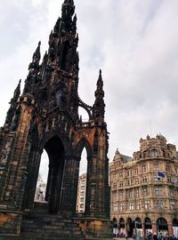 Low angle view of historic building against sky