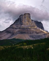 Scenic view of rocky mountains against sky