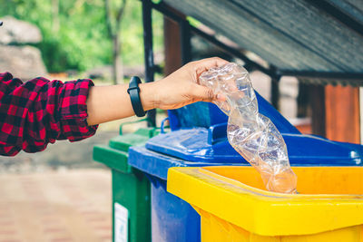 Man holding glass of water