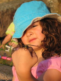 Close-up of mature woman