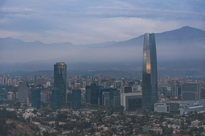 Aerial view of buildings in city