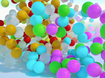 Full frame shot of multi colored balloons