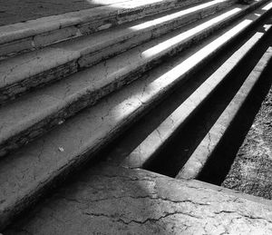 Shadow of people on road