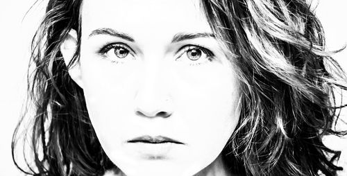 Close-up of young woman