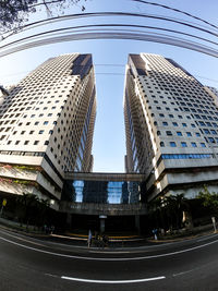 Low angle view of buildings against sky