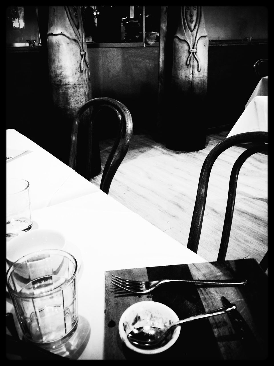 indoors, table, still life, transfer print, chair, absence, empty, no people, metal, auto post production filter, close-up, drink, food and drink, day, old-fashioned, kitchen utensil, container, coffee cup, old, high angle view