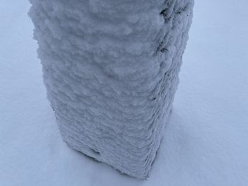 Close-up of snow covered land