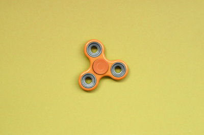 High angle view of eyeglasses on table