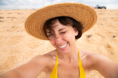 smiling