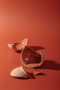 High angle view of coffee on table
