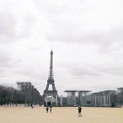 Eiffel tower with eiffel tower in background