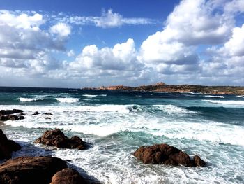 Scenic view of sea against sky