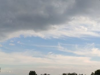 Low angle view of clouds in sky