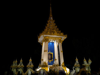 Low angle view of statue in temple