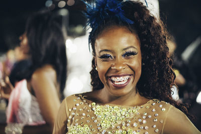 Portrait of smiling young woman