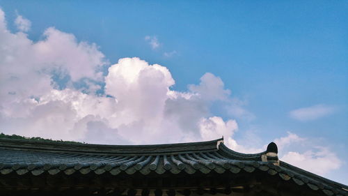 Traditional roof of a korean temple