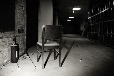 Empty chairs and tables