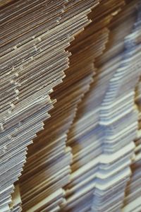 Full frame shot of stacked stack