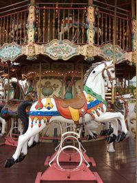 View of carousel at amusement park