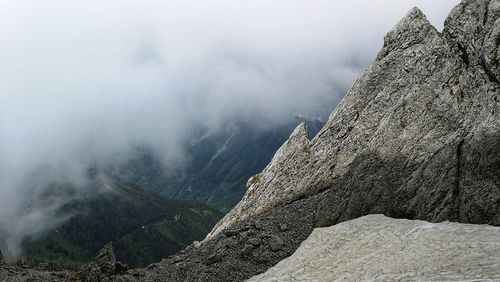 Scenic view of mountain range
