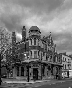 View of building against cloudy sky