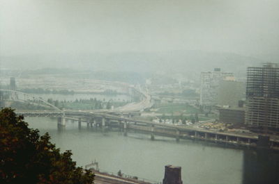 River in foggy weather