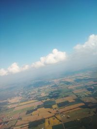 Aerial view of landscape against sky