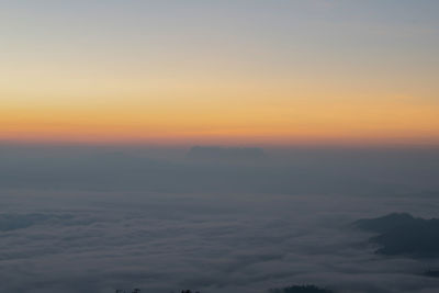 Scenic view of cloudscape during sunset