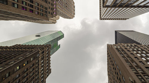 Low angle view of buildings against sky