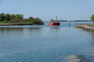 Scenic view of river against sky